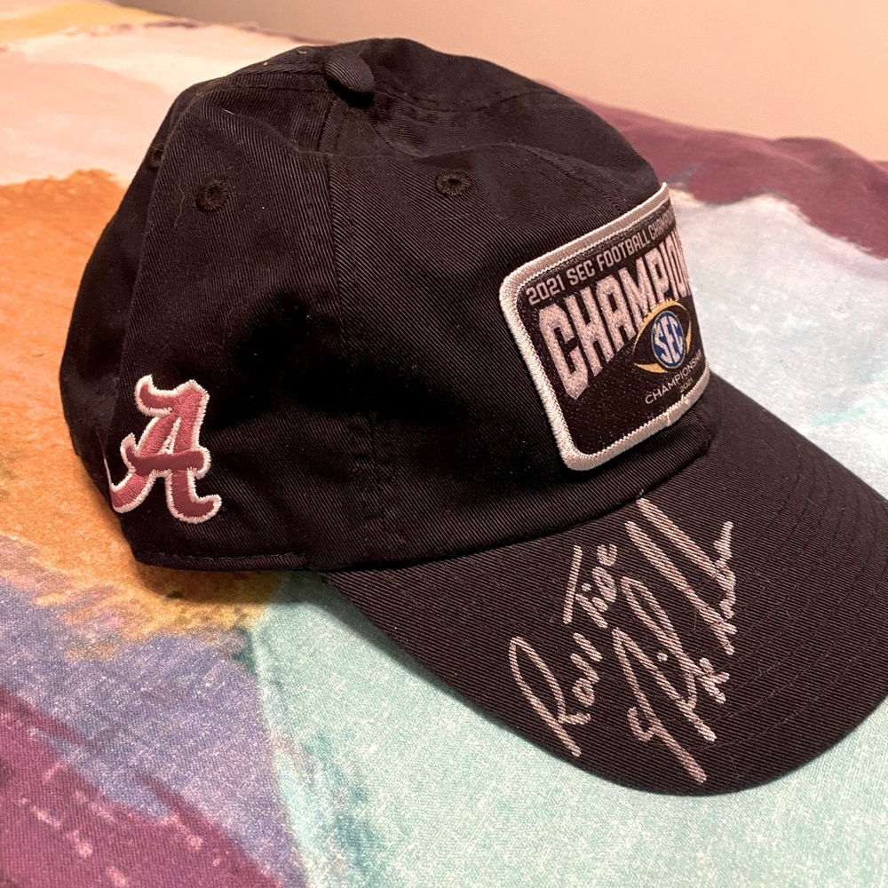 Autographed Nick Saban Hat
